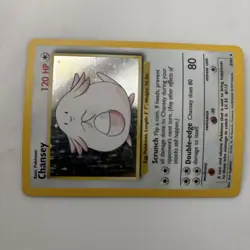 Pokemon Chansey Holo Rare 1999 Vintage Egg Pokemon 3/102 Rare Card - Image 4