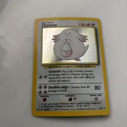 Pokemon Chansey Holo Rare 1999 Vintage Egg Pokemon 3/102 Rare Card - Image 5