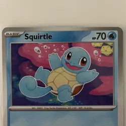 NMT Pokemon TCG Squirtle My First Battle Regular Water Type Basic Card - Image 2