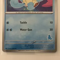 NMT Pokemon TCG Squirtle My First Battle Regular Water Type Basic Card - Image 3