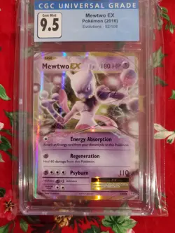 Pokemon Card TCG - Mewtwo EX - 2016 Evolutions 52/108 - CGC 9.5 - Image 1