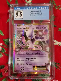 Pokemon Card TCG - Mewtwo EX - 2016 Evolutions 52/108 - CGC 9.5 - Image 3