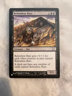 MTG Magic Relentless Rats Tenth Edition #173/383 Black uncommon MP - Image 1