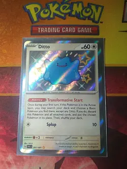 Ditto 201/091 Scarlet Violet Paldean Fates Baby Shiny Card NM Condition - Image 2