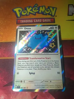 Ditto 201/091 Scarlet Violet Paldean Fates Baby Shiny Card NM Condition - Image 3
