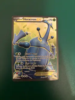 Heracross EX 105/111 XY Furious Fists 2014 Full Art Holo Pokemon Card TCG - Image 1