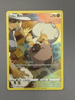 Pokemon Card Rockruff TG07/TG30 Silver Tempest Trainer Gallery Holo NM - Image 1