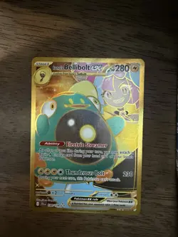 Ionos Bellibolt EX 188/159 - Journey Together Hyper Rare Gold Pokemon Card - Image 1