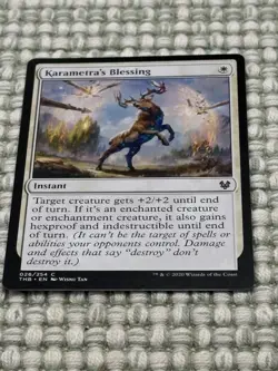 Magic: The Gathering Karametra’s Blessing THB 026/254 Common MTG Card 2020 NM - Image 1