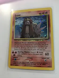 Entei 6/64 Neo Revelation Holo Pokemon Card NM/LP - Image 2