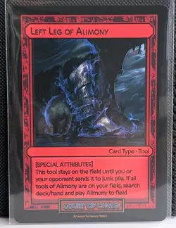 Divorced Dads TCG Court of Chaos Left Leg Of Alimony Card NM/M *See Photos - Image 1