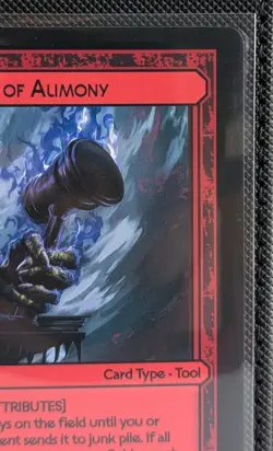 Divorced Dads TCG Court of Chaos Left Arm Of Alimony Card NM/M *See Photos - Image 2