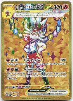 Cinderace ex Holo Promo SV: Scarlet & Violet Promo Cards 163 NM - Image 1