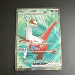 Pokemon Latias ex 220/191 Sv08 Surging Sparks Ultra Rare Basic 210HP Holo Card - Image 1