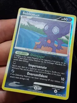Sableye Lv. 31 Reverse Holo 48/100 Majestic Dawn Pokemon Card NM - Image 1