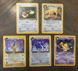 Pokemon Cards Team Rocket 2000 Lot dark Jolteon Dark Dragonair Dark Hypno - Image 1