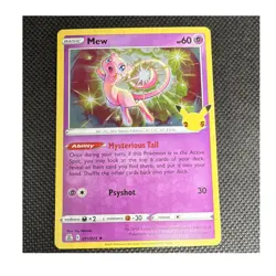 Mew Pokemon Card 011/025 Celebrations Holo Rare 60 HP Ability English 2021 - Image 1