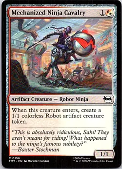 Teenage Mutant Ninja Turtles #156 Mechanized Ninja Cavalry - Image 1