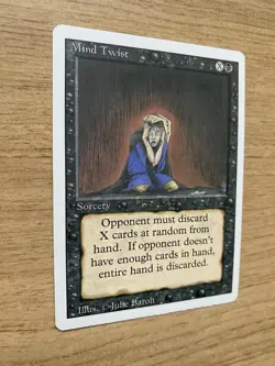 MTG: MAGIC THE GATHERING : REVISED 3ED : RARE : MIND TWIST : UNPLAYED MINT / NM - Image 2