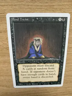 MTG: MAGIC THE GATHERING : REVISED 3ED : RARE : MIND TWIST : UNPLAYED MINT / NM - Image 4