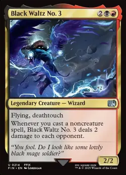 Black Waltz No. 3 #214 > MTG > FIN > REGULAR > Lightly Playеd - Image 1