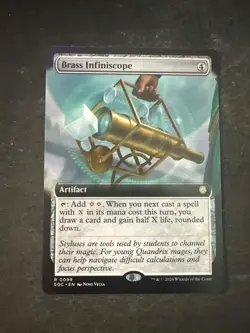Brass Infiniscope - Secrets of Strixhaven Commander - Rare - MTG Regular Near-Mi - Image 1