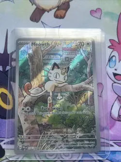 Pokemon TCG Meowth 106/094 Phantasmal Flames Near Mint Condition English NM - Image 1
