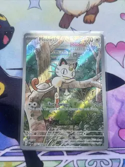 Pokemon TCG Meowth 106/094 Phantasmal Flames Near Mint Condition English NM - Image 3