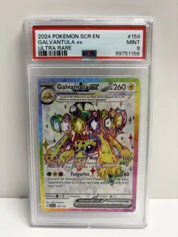 PSA 9 Galvantula ex 159/142 Ultra Rare Scarlet Violet Pokemon Card 2024 Full Art - Image 1