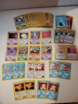Lot Of 93 Vintage Gym Challenge Pokemon Cards Common Uncommon LP - Image 1