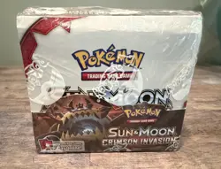 Sealed Pokemon Sun & Moon Crimson Invasion Booster Box - Image 1