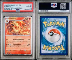 POKEMON PSA 10 FLAREON FULL ART #167 PROMO PRISMATIC EVOLUTION ENGLISH 2025! - Image 3