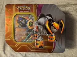 Pokemon TCG Paradox Destinies Collectors Tin Iron Boulder ex - Image 1