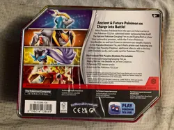 Pokemon TCG Paradox Destinies Collectors Tin Iron Boulder ex - Image 2