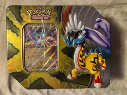 Pokemon Trading Card Games Paradox Destinies Raging Bolt ex Tin New Sealed - Image 1
