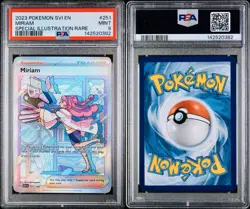 POKEMON PSA 9 TRAINER MIRIAM SPECIAL ILL. RARE 251/198 SCARLET e VIOLET ENGLISH - Image 3