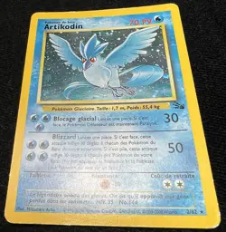 Artikodin 2/62 Fossil Holo Rare French Articuno Pokemon Card w/ 💫 SWIRL - MP - Image 5