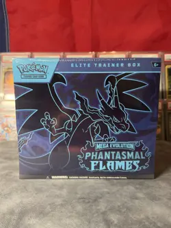 Pokemon TCG Mega Evolution Phantasmal Flames Elite Trainer Box ETB Sealed - Image 1