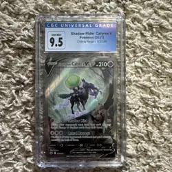 Pokemon TCG Shadow Rider Calyrex V CGC 9.5 Ultra Rare Holo Chilling Reign 172/1… - Image 1
