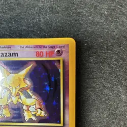 Alakazam 1/102 Pokemon TCG Base Set Holo Rare 1999 Vintage Hologram Card ✨💎✨MT - Image 4