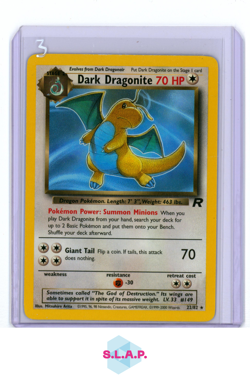 DARK DRAGONITE POKEMON 22/82 2000 TEAM ROCKET RARE / NON-HOLO ENGLISH - Image 1