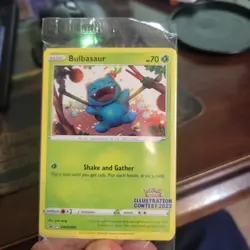 Pokemon Illustration Contest 2022 Promo Card 3-Pack Bulbasaur Sealed - Image 1
