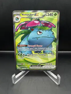 Venusaur ex 182/165 Scarlet & Violet: 151 Ultra Rare Full Art Holo Pokemon NM/M - Image 1