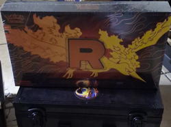 Pokemon TCG Team Rocket's Moltres ex Ultra-Premium Box 18 Booster Packs Promo - Image 1