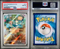 POKEMON PSA 8 RALTS ILLUSTRATION RARE 211/198 SCARLET e VIOLET ENGLISH 2023! - Image 3