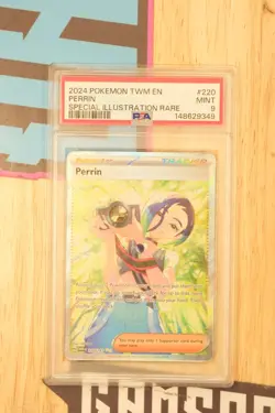 2024 Pokemon TWM En Special Illustration Rare #220 SIR Perrin PSA 9 MINT - Image 1