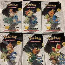 Pokemon 25th Anniversary First Partner Packs Complete Set of 8 SEALED w/Display - Image 2