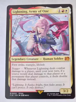 MTG - Lightning, Army of One - Final Fantasy - Image 1