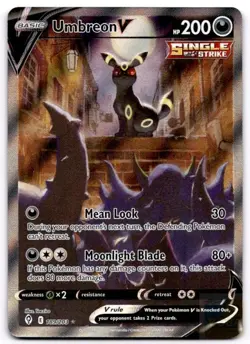 Umbreon V 189/203 Ultra Rare Evolving Skies Pokemon Lightly Played - Image 1