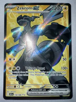 Zekrom ex 158/086 - Pokemon TCG Black Bolt Secret Rare NM - Image 1